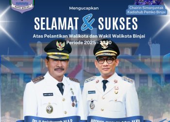 Kadis Perhubungan Pemko Binjai Mengucapkan Selamat dan Sukses Atas Pelantikan Walikota dan Wakil Walikota Binjai Masa Priode 2025-2030
