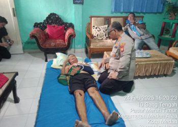 Loper Koran Diserang Begal Dijenguk Kapolrestabes Medan