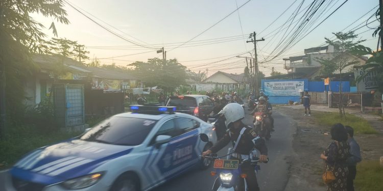 Personel Denpom 1/5 Ikuti Giat Patroli Pengamanan Asmara Subuh Keliling Kota Medan
