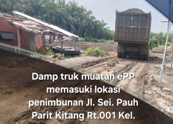 Penimbunan Limbah Bleacing Disekitar Pemukiman Timbulkan Bau Tak Sedap
