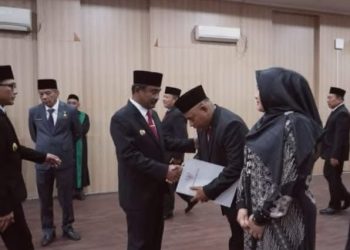 Wali Kota Binjai Lantik Empat Pejabat Pimpinan Tinggi Pratama di Lingkup Pemko Binjai