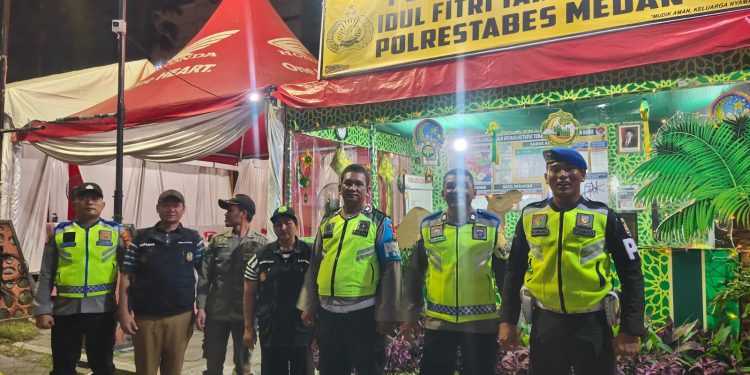 DENPOM I/5 Medan Terus Perkuat Pengamanan Lebaran Melalui Patroli di Pos Pam Ketupat Toba