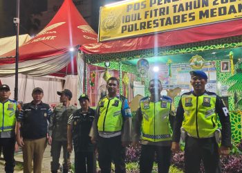 DENPOM I/5 Medan Terus Perkuat Pengamanan Lebaran Melalui Patroli di Pos Pam Ketupat Toba