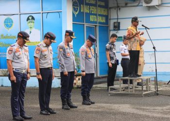 Wali Kota Binjai Hadiri Apel Gabungan dan Halalbihalal Lingkup Dinas Perhubungan Kota Binjai