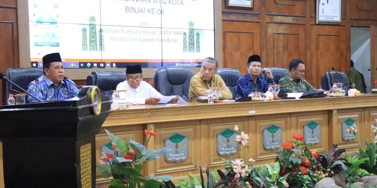 Pemko Binjai Gelar Rapat Persiapan MTQ Ke-56 Tingkat Kota Binjai