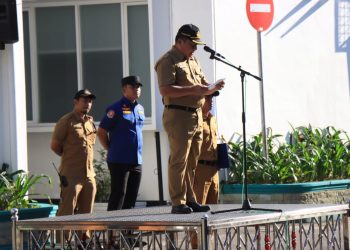 Staf Ahli Wali Kota Pimpin Apel Gabungan Pemerintah Kota Binjai