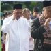 Bupati Langkat Syah Afandin Sholat Idul Fitri Bersama Ratusan Umat di Alun-Alun Stabat