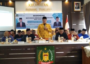 Pj. Bupati Langkat Buka Musrenbang di Padang Tualang: Fokus pada Infrastruktur dan Kesejahteraan