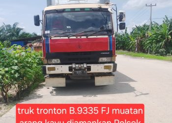 Arang Kayu Dari Medan Diselundupkan ke Dumai Diamankan Polsek Sungai Sembilan