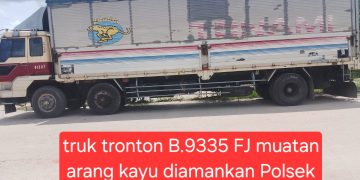 Kapolsek Sungai Sembilan Telusuri Asal Usul ± 10 Ton Arang Kayu Seludupan ke Dumai                 