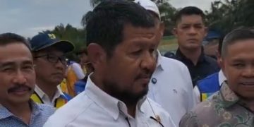 Komisi V DPR RI Bersama Gubernur Riau Tinjau Jalan Tol Bahas Percepatan Infrastruktur Jalan Parit Kitang Dan Banjir