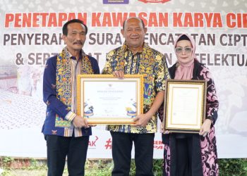 Syah Afandin Terima Sertifikat KIK, Kukuhkan Kampung Batik Brandan sebagai Kawasan Karya Cipta