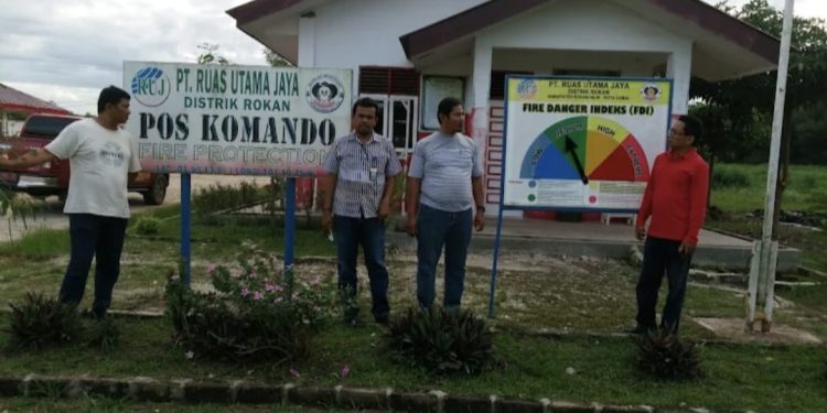 Kebun Sawit 9.481 Ha Diduga Dalam Areal HTI PT. RUJ, Dipasang Plang Satgas PKH  