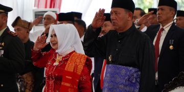 Syah Afandin Ikuti Upacara di Istana Negara via Zoom dan Lepas Pawai Kemerdekaan Langkat