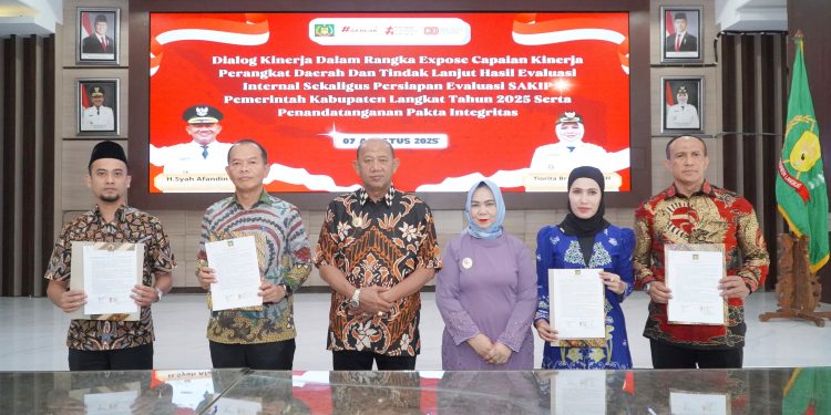 Bupati Langkat Tegaskan Komitmen Birokrasi Berdampak Nyata dalam Dialog Kinerja Triwulan II