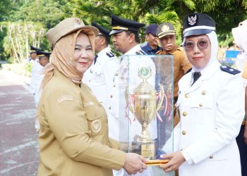 Syah Afandin Serahkan Penghargaan Kecamatan dan Kelurahan Terbaik 2025