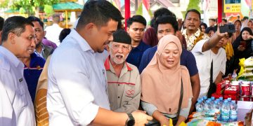 Pemko Binjai Gelar Gerakan Pangan Murah, Gubernur Sumut Tinjau Langsung Pelaksanaan