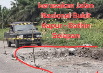 Kerusakan Ruas Jalan Nasional Kinerja BPJN Wilayah I Riau Lagi lagi Disorot