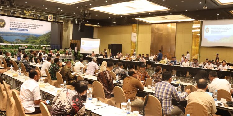 Pemko Binjai Hadiri Rapat Koordinasi Peningkatan Konektivitas Internet Guna Pemerataan Akses Digital di Provinsi Sumatera Utara