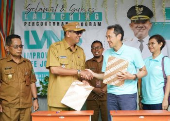 Syah Afandin Launching Program LVNG Pemantauan Kesehatan Digital Anak di Langkat
