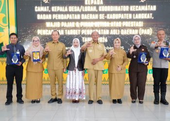 PAD Langkat 2024 Over Target, Syah Afandin Beri Penghargaan kepada Penggerak Pajak Daerah