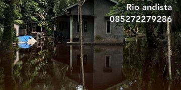Lubuk Gaung Dikelilingi Banjir Parit Yang Dibangun PT.OSM Tak Mampu Menampung Debit Air