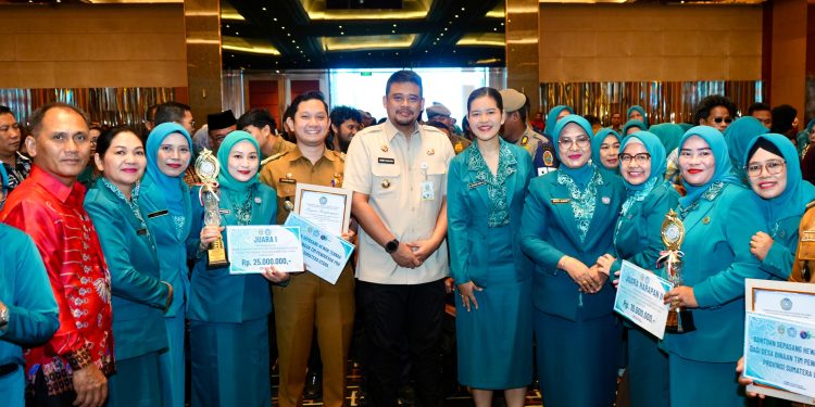 PKK Kota Binjai Raih Tiga Penghargaan pada Lomba Hari Kesatuan Gerak PKK Tingkat Provinsi Sumatera Utara Tahun 2025