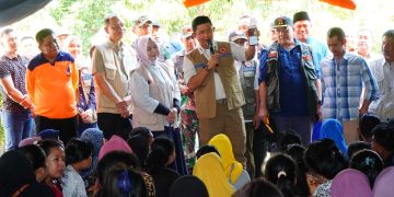 Kepala BNPB Tinjau Langsung Banjir Langkat, Pastikan Penanganan Pasca Banjir Dengan Cepat