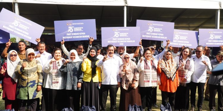 Bupati Syah Afandin Apresiasi Menteri Imigrasi dan Pemasyarakatan Salurkan 10 Ribu Paket Sembako di Langkat