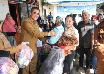 Pemko Binjai Salurkan Bantuan Logistik bagi Warga Terdampak Banjir di Kelurahan Mencirim