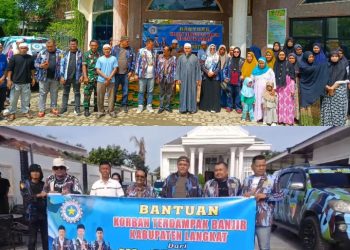 IPK Binjai Peduli Korban Banjir, Salurkan Ratusan Paket Sembako di Langkat