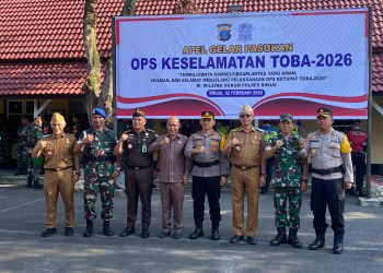 Polres Binjai Gelar Apel Operasi Keselamatan Toba 2026 Jelang Ramadan dan Idul Fitri