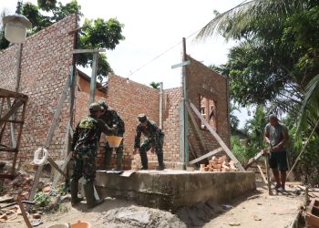 TNI Hadir untuk Rakyat, TMMD ke-127 Bangun RTLH di Tenayan Raya