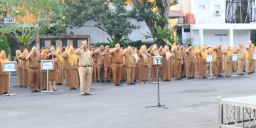 Jadi Pembina Apel Gabungan ASN dan Non ASN, Sekda Kota Binjai Tegaskan Komitmen Akuntabilitas