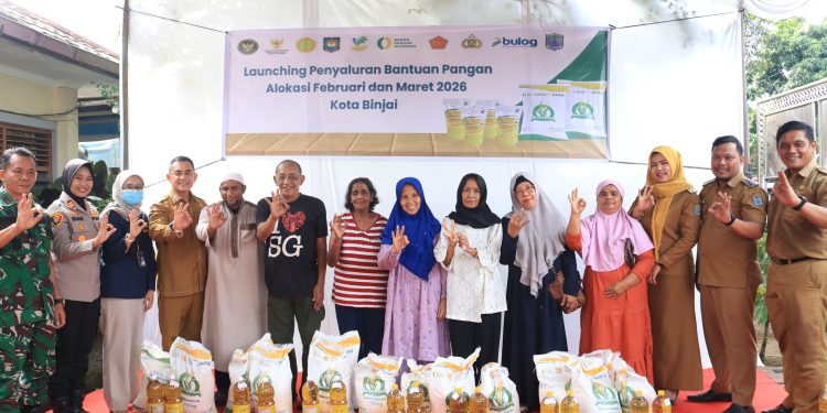 Perkuat Ketahanan Pangan, Pemko Binjai Mulai Distribusi Bantuan Beras dan Minyak Goreng