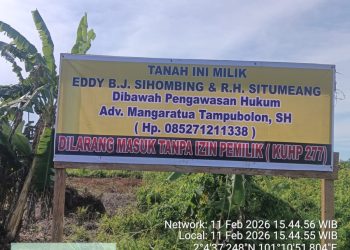 Konflik Agraria Kawasan Hutan Batu Teritib Sungai Sembilan Dishut LHK Provinsi Riau Dan Pengacara Mangaratua Tampubolon Tancapkan Plang