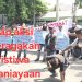 Massa Aliansi Dumai Untuk Keadilan Ramai-ramai Menuntut Keadilan ke Mapolda Riau.