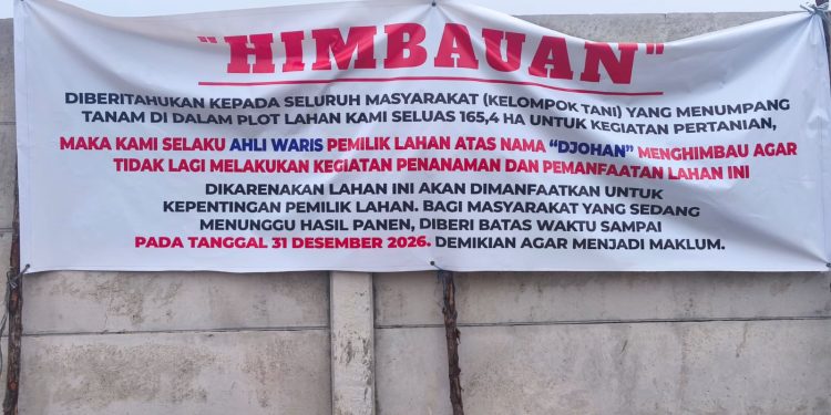 Bangunan Pagar Permanen Diduga ‘Liar’ Berdiri di Lahan Pertanian Tanjung Penyembal, Warga Minta Dispertaru Turun Tangan