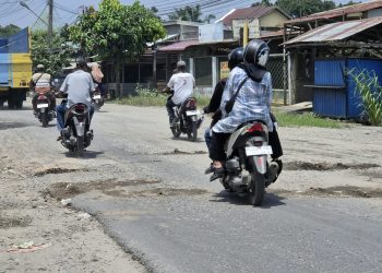 Kerusakan Jalan T. Amir Hamzah Kecamatan Binjai Dikeluhkan Warga, Bulam Ini Sudah Proses Tender